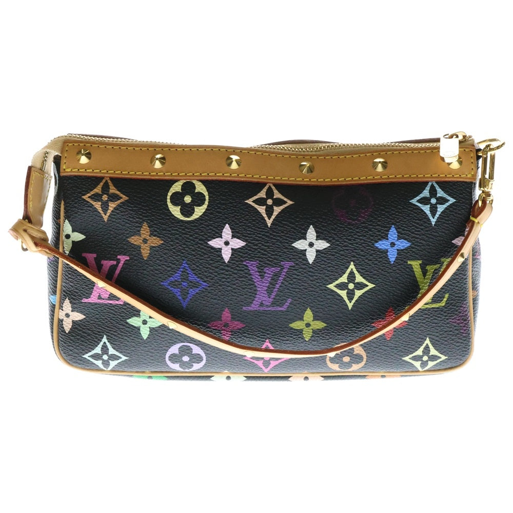 LOUIS VUITTON(ルイヴィトン) モノグラムマルチカラー ポシェットアクセソワール ブラック PVC ハンドバッグ M92648