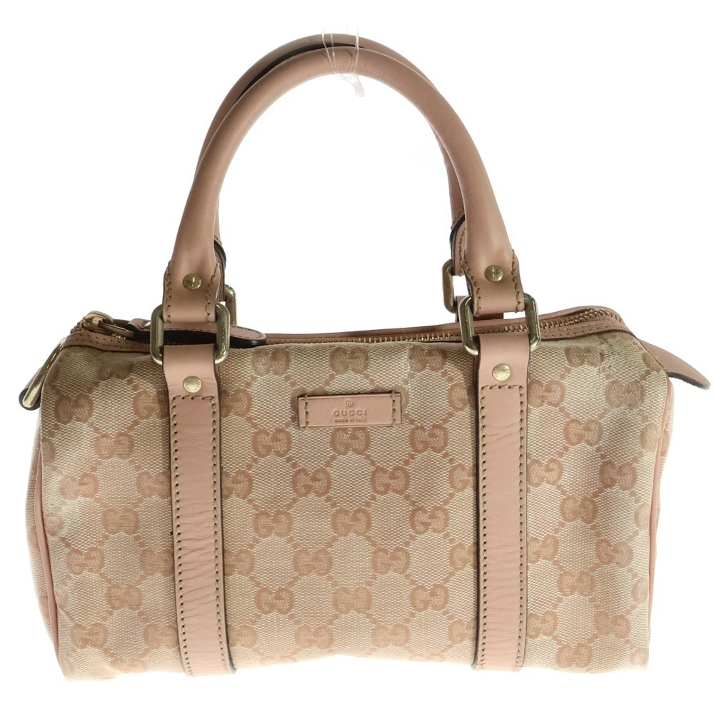 GUCCI(グッチ) ミニボストンバッグ ハンドバッグ ミニバッグ ゴールド金具 ピンク キャンパス 193604
