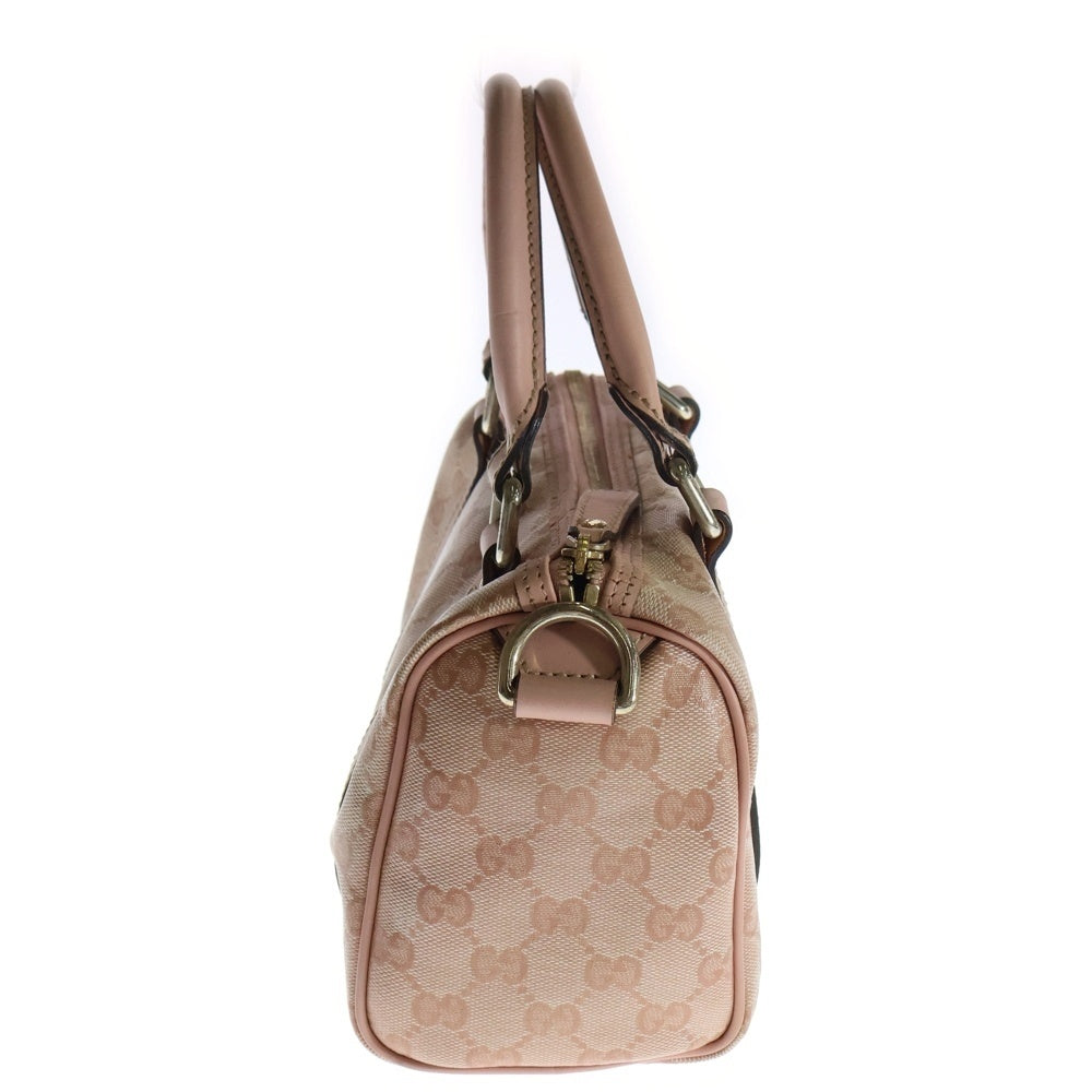 GUCCI(グッチ) ミニボストンバッグ ハンドバッグ ミニバッグ ゴールド金具 ピンク キャンパス 193604