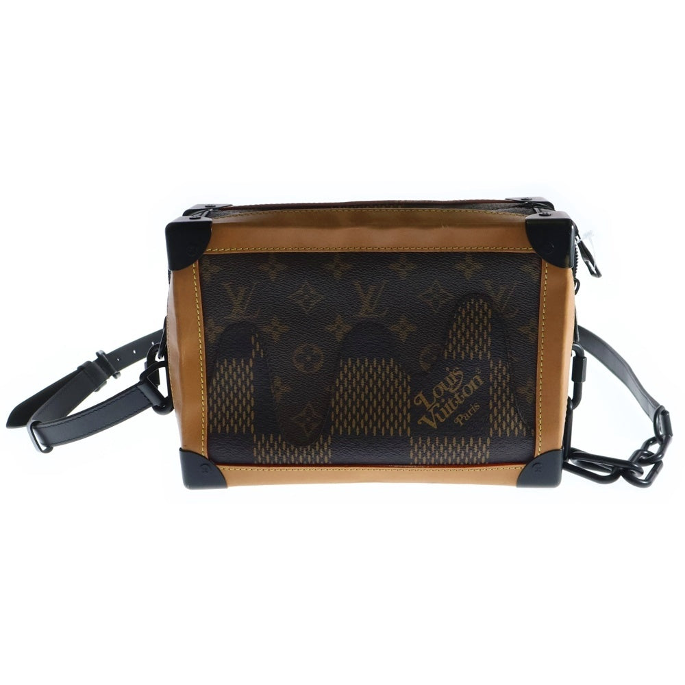 LOUIS VUITTON(ルイヴィトン) モノグラム ダミエ LV×NIGO ソフトトランク ショルダーバッグ ブラウン N40381