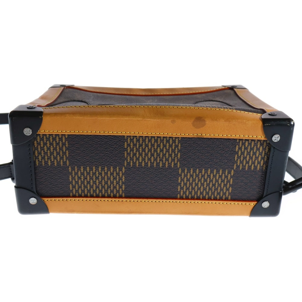 LOUIS VUITTON(ルイヴィトン) モノグラム ダミエ LV×NIGO ソフトトランク ショルダーバッグ ブラウン N40381