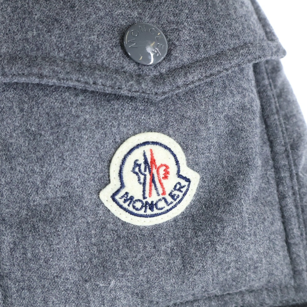 MONCLER(モンクレール) MONTGENEVRE B20914033805 54272 モンジュネーブル フード付きウールダウンジャケット グレー