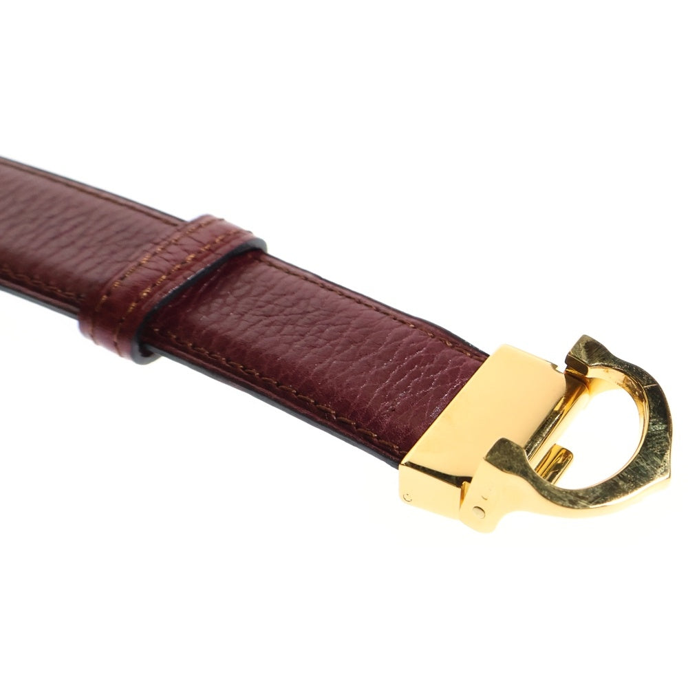 Cartier(カルティエ) ベルト レッド レザー ゴールド金具 110 43'