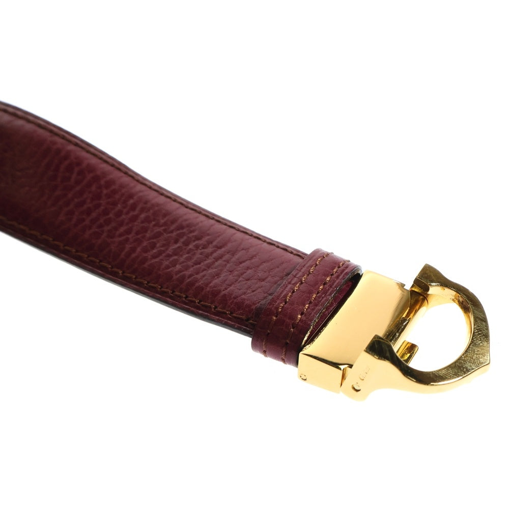 Cartier(カルティエ) ベルト ワインレッド レザー ゴールド金具 110 43'