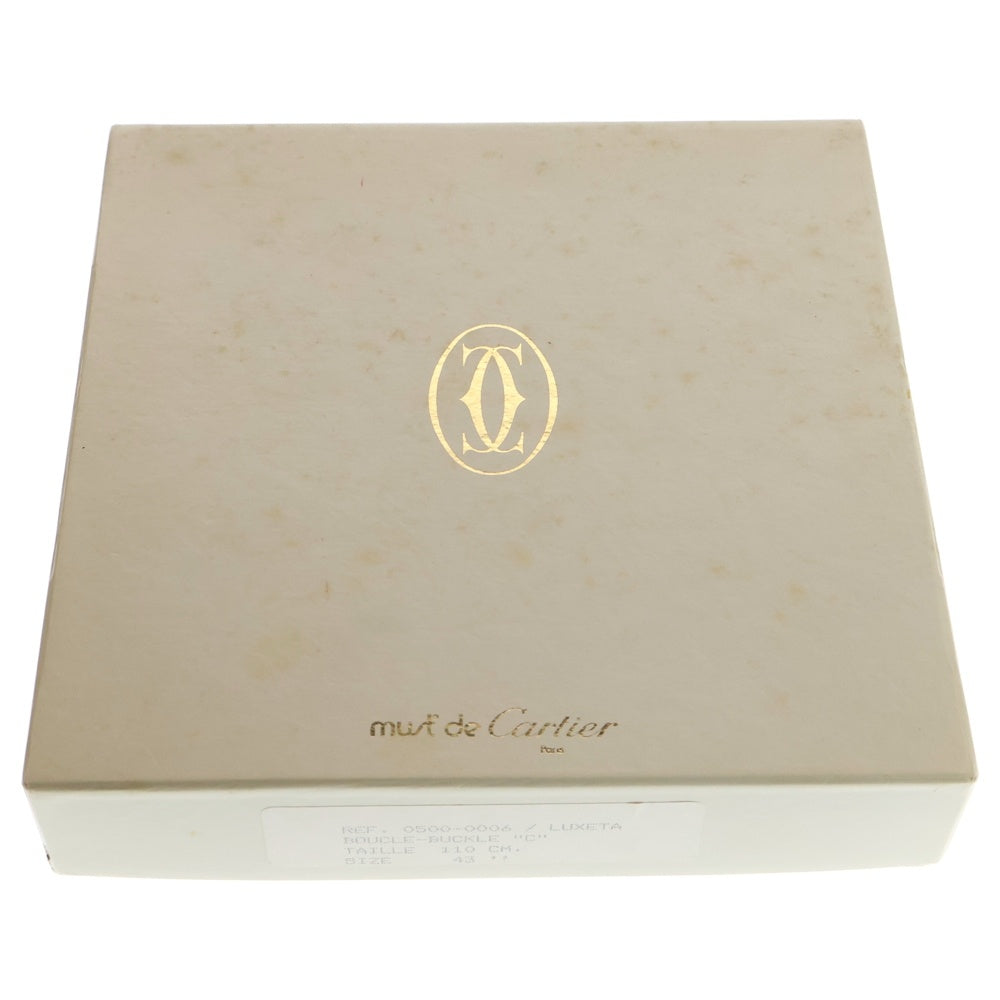 Cartier(カルティエ) ベルト ワインレッド レザー ゴールド金具 110 43'