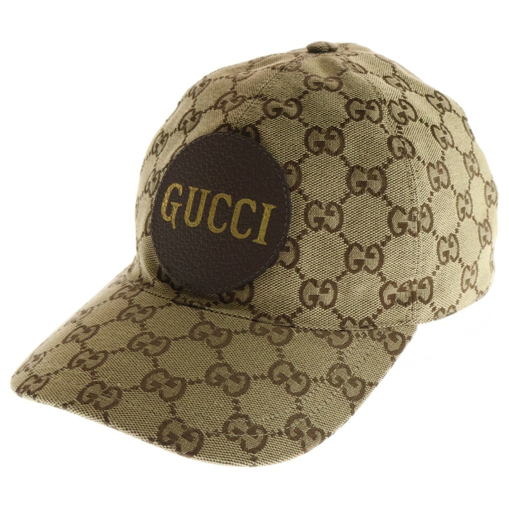 GUCCI(グッチ) ベースボールキャップ GGキャンバス GGロゴ 帽子 ブラウン×ベージュ 576253