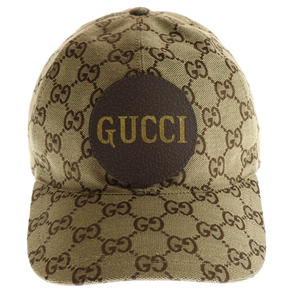 GUCCI(グッチ) ベースボールキャップ GGキャンバス GGロゴ 帽子 ブラウン×ベージュ 576253