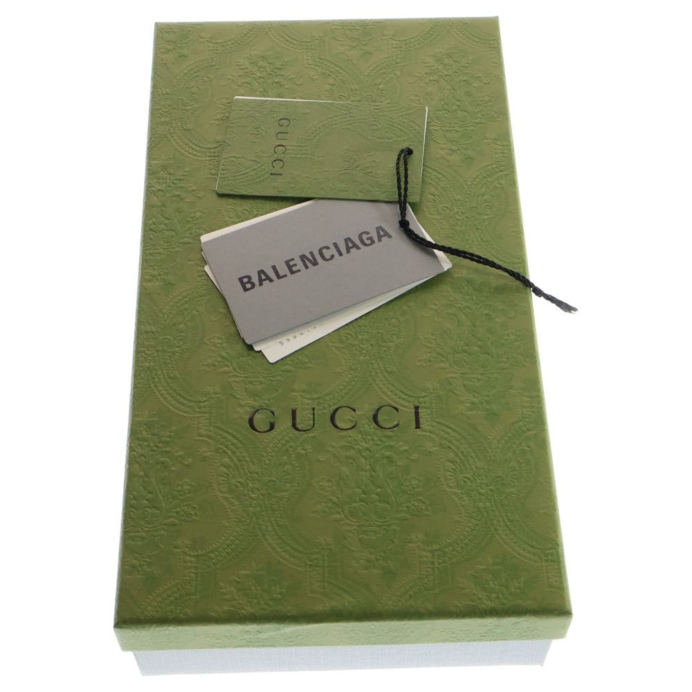 GUCCI(グッチ) グッチ×バレンシアガ ザ ハッカー プロジェクト マキシGG プリント シルク ネックボウ スカーフ シルク ベージュ 676777