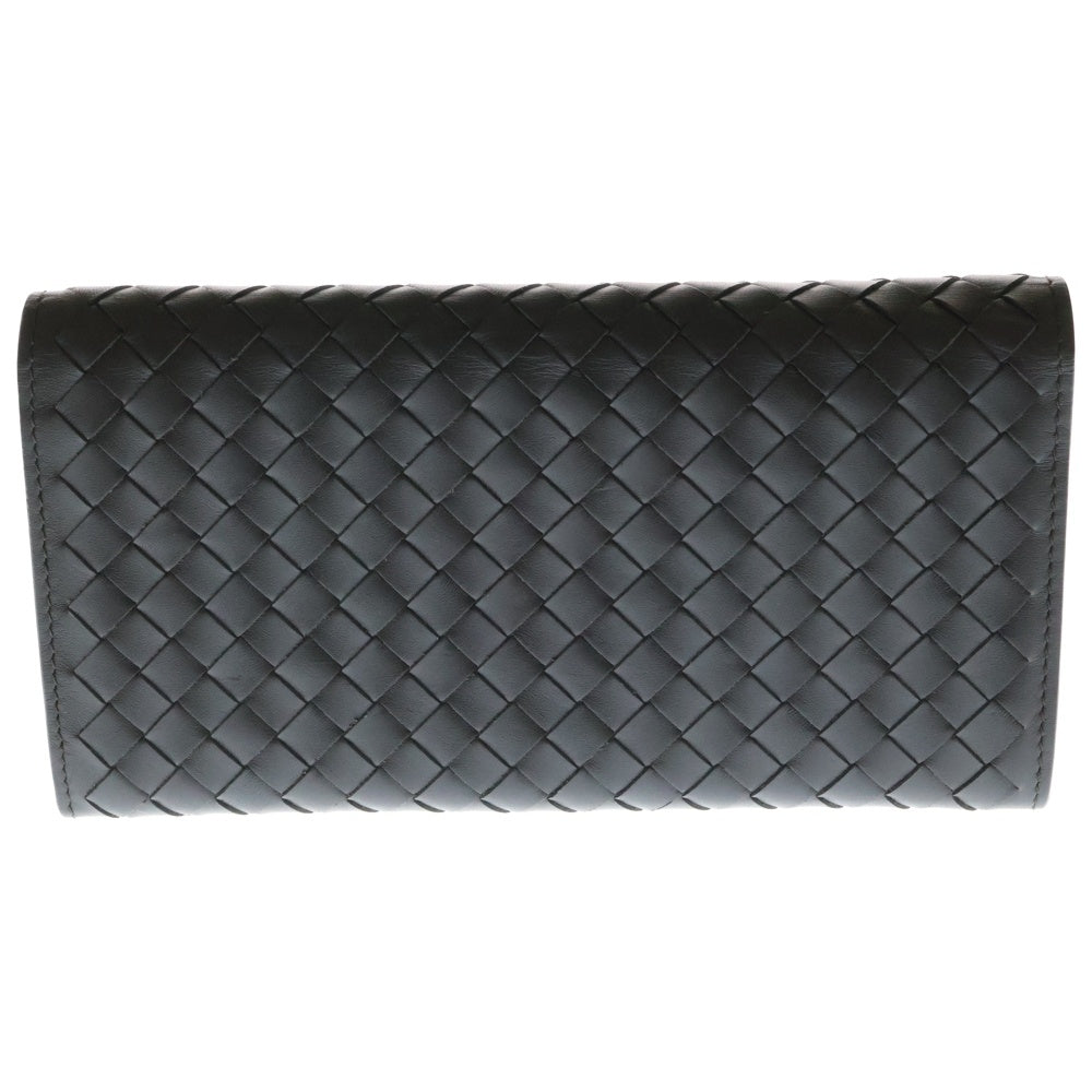 BOTTEGA VENETA(ボッテガヴェネタ) イントレチャート レザー ロングウォレット 長財布 ブラウン