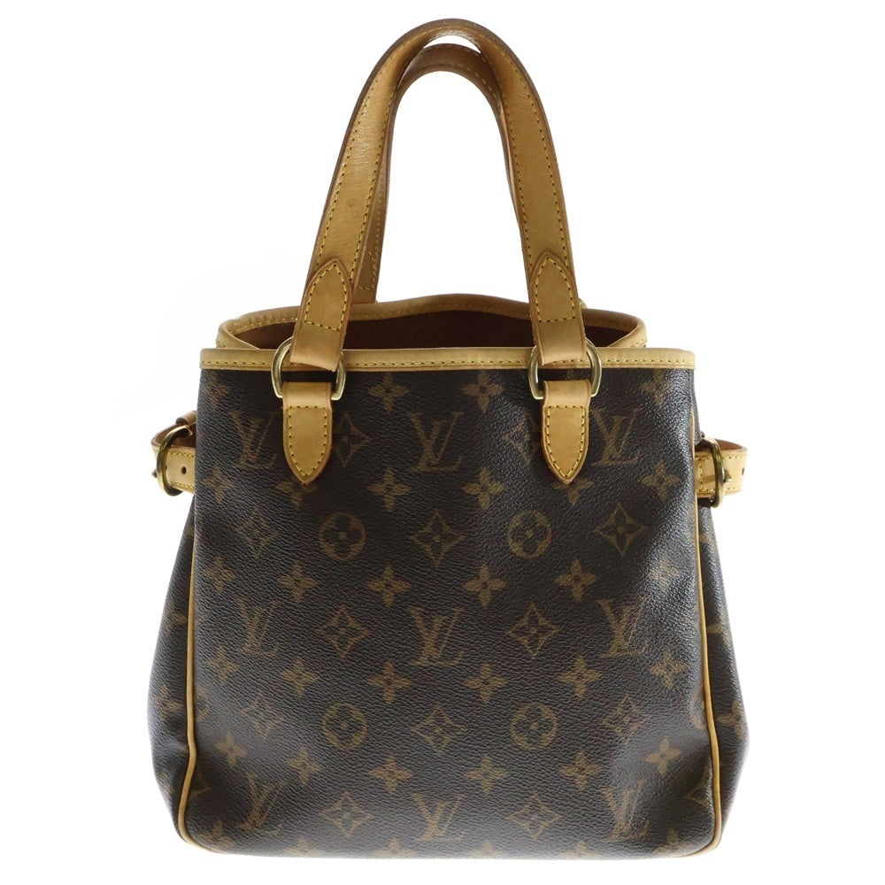 LOUIS VUITTON(ルイヴィトン) モノグラム バティニョール ミニトートバッグ ハンドバッグ ブラウン ゴールド金具 レザー M51156