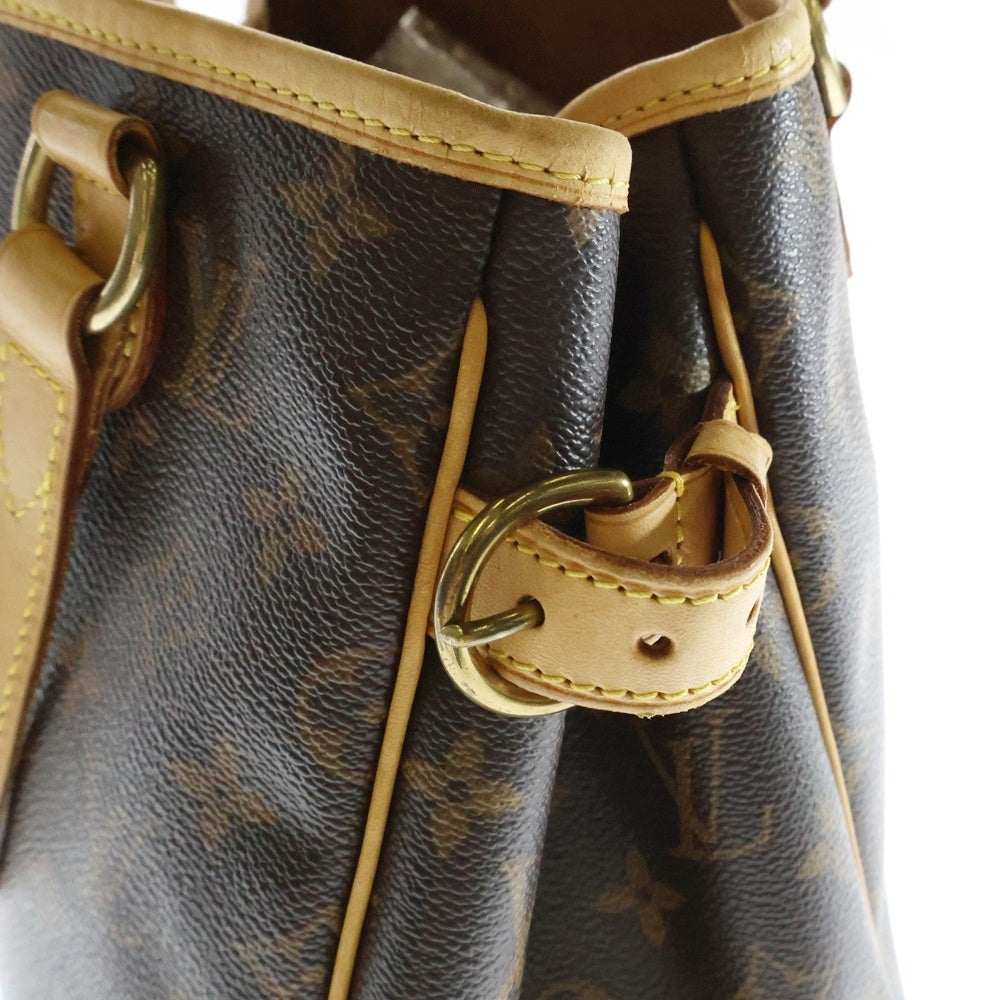 LOUIS VUITTON(ルイヴィトン) モノグラム バティニョール ミニトートバッグ ハンドバッグ ブラウン ゴールド金具 レザー M51156