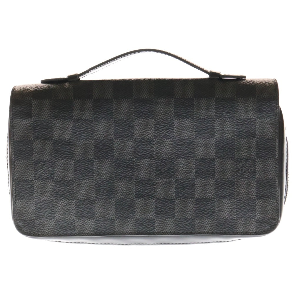 LOUIS VUITTON(ルイヴィトン) ダミエグラフィット ジッピーXL ラウンドジップウォレット ロングウォレット 長財布 ブラック ノワール シルバー金具 レザー×PVC N41590