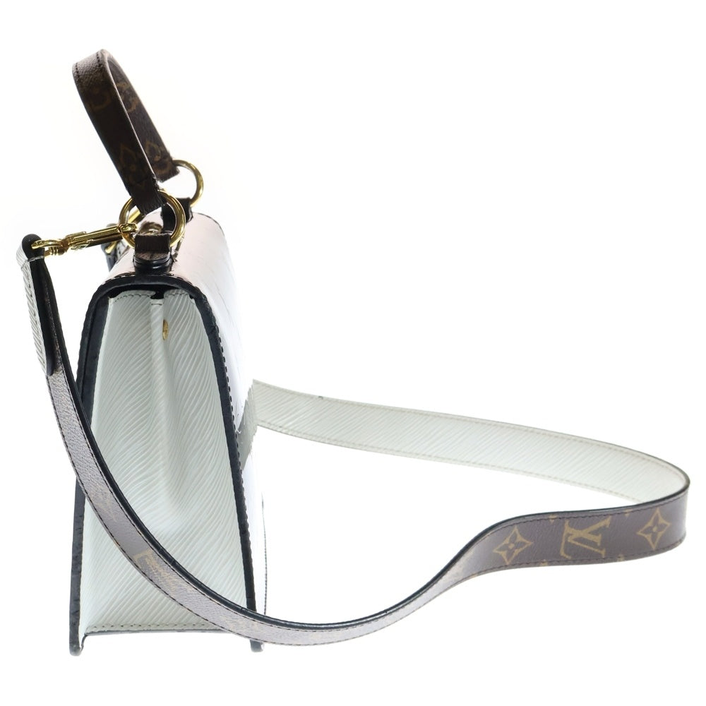 LOUIS VUITTON(ルイヴィトン) モノグラム ヴェルニ スプリングストリートPM 2WAYバッグ ハンドバッグ ショルダーバッグ ゴールド金具 ブラック×ホワイト×ブラウン パテントレザー M90375