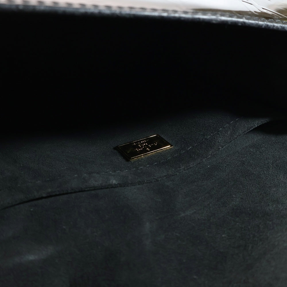 LOUIS VUITTON(ルイヴィトン) モノグラム ヴェルニ スプリングストリートPM 2WAYバッグ ハンドバッグ ショルダーバッグ ゴールド金具 ブラック×ホワイト×ブラウン パテントレザー M90375