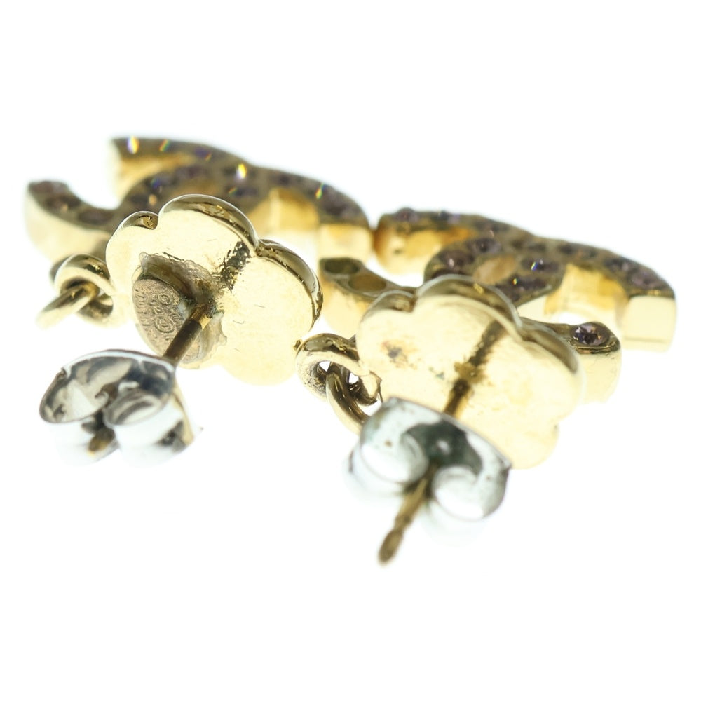 CHANEL(シャネル) カメリア ココマーク ピアス イヤーアクセサリー ゴールド×ピンク 02P