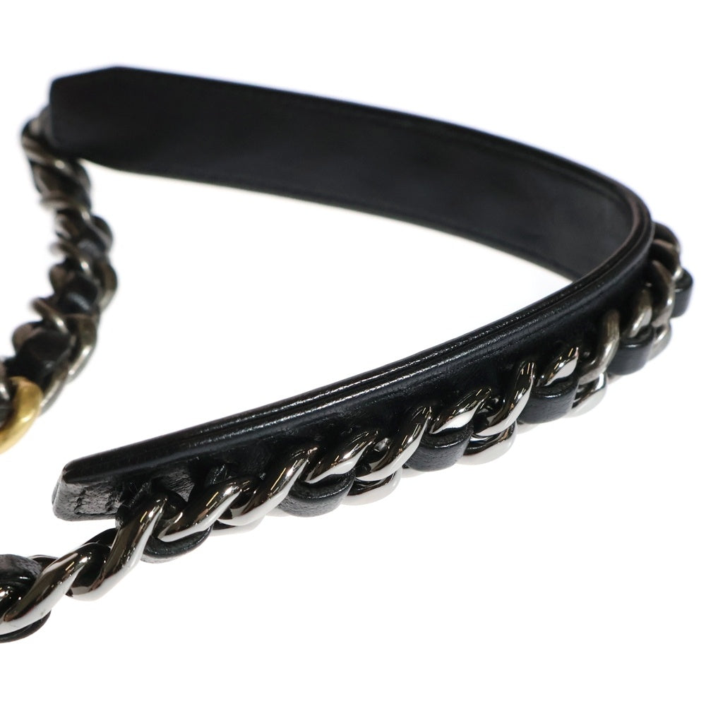 CHANEL(シャネル) シャネル19 ココマーク ターンロック ラムスキン レザー 2WAY ハンド チェーン ショルダー ウォレット バッグ ゴールド/シルバー金具 ブラック