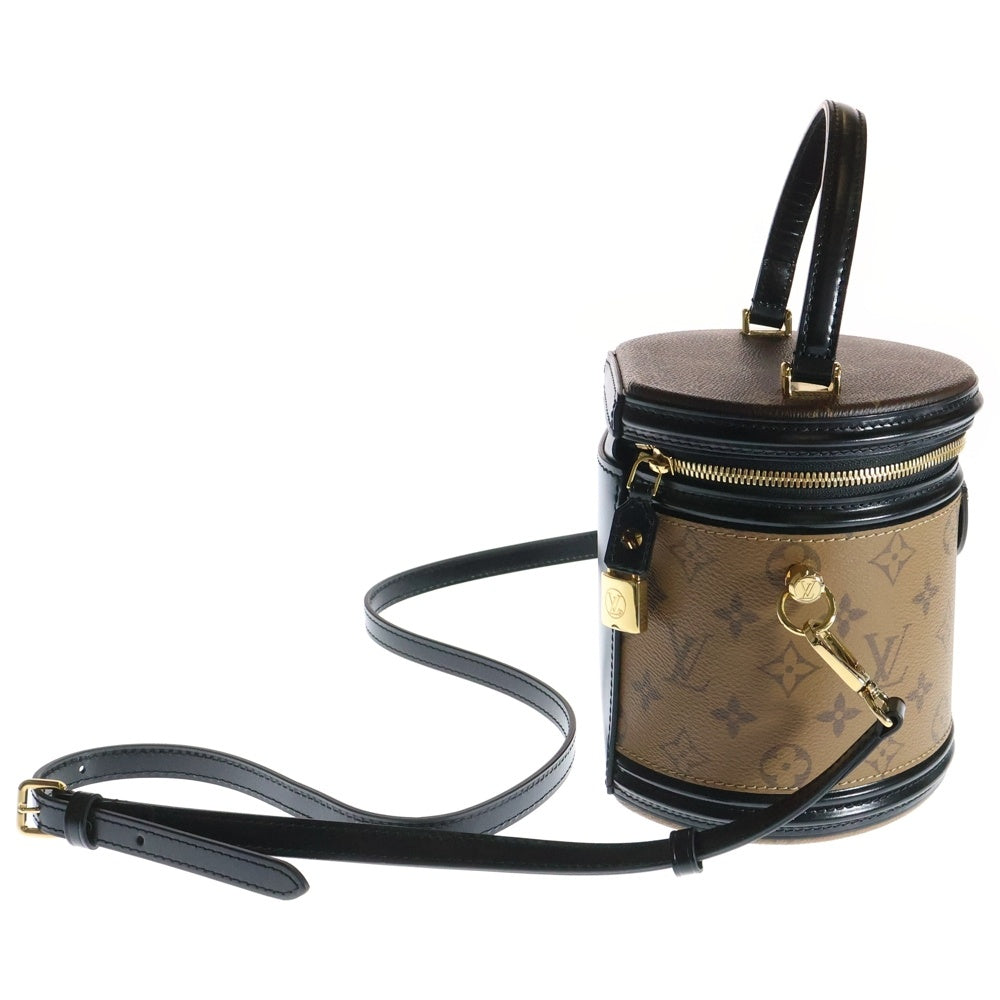 LOUIS VUITTON(ルイヴィトン) モノグラムリバース カンヌ ブラウン PVC ショルダーバッグ M43986 ICタイプ