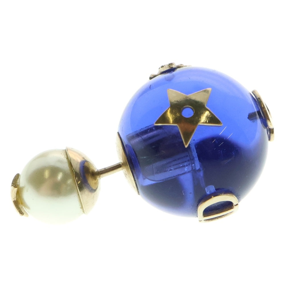 Christian Dior(クリスチャンディオール) ピアス レジンパール 片耳 イヤーアクセサリー ブルー