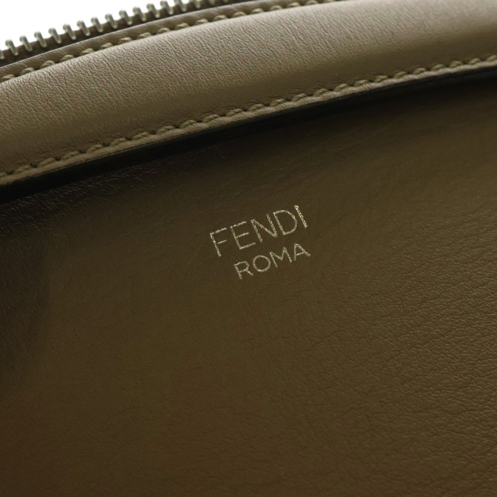 FENDI(フェンディ) バイザウェイ ミディアム レザー 2WAY ハンド ショルダーバッグ シルバー金具 ベージュ 8BL146