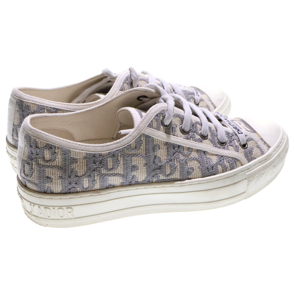 DIOR(ディオール) Walk'n'Dior ウォーキンディオール オブリーク キャンバス レースアップ ローカットシューズ スニーカー グレー レディース