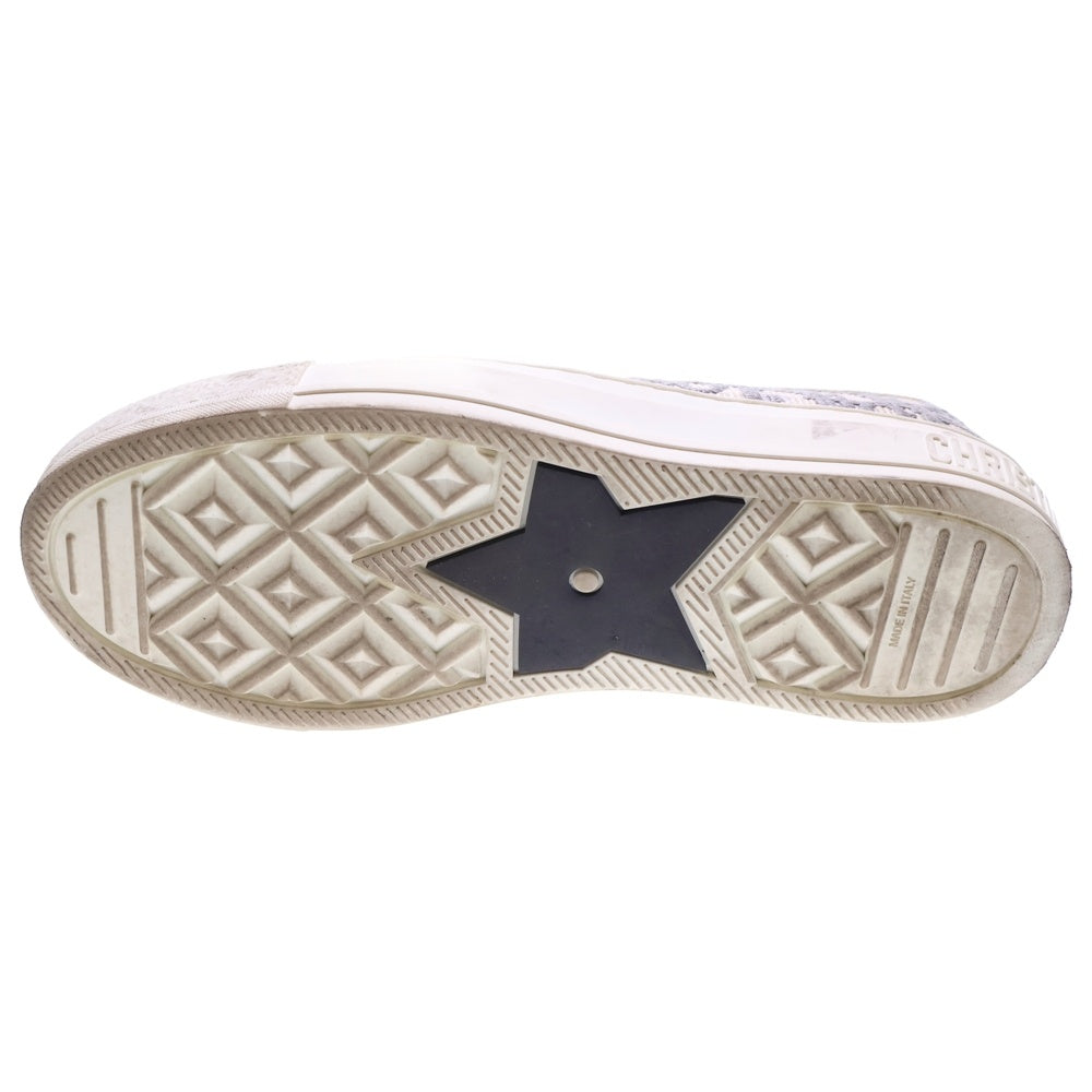 DIOR(ディオール) Walk'n'Dior ウォーキンディオール オブリーク キャンバス レースアップ ローカットシューズ スニーカー グレー レディース