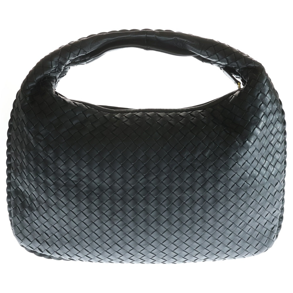 BOTTEGA VENETA(ボッテガヴェネタ) ホーボー イントレチャート レザーワンショルダーバッグ ブラック レディース