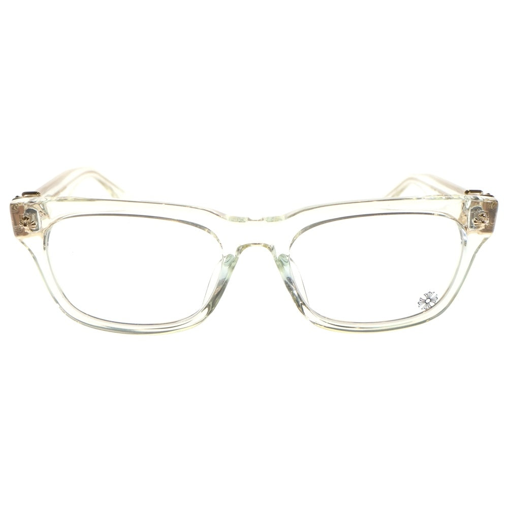 CHROME HEARTS(クロムハーツ) VAGILANTE CHプラステンプル クリアフレームサングラス 眼鏡 アイウェア ゴールド