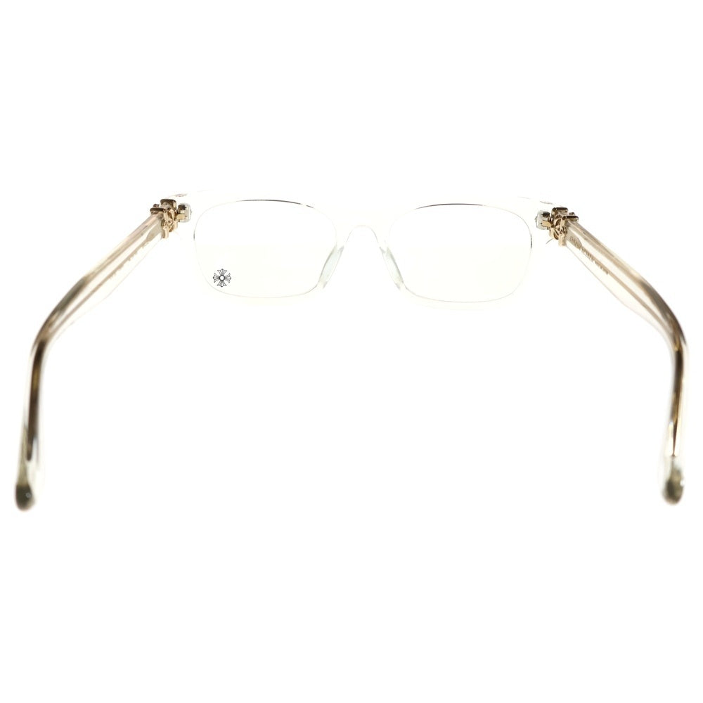 CHROME HEARTS(クロムハーツ) VAGILANTE CHプラステンプル クリアフレームサングラス 眼鏡 アイウェア ゴールド