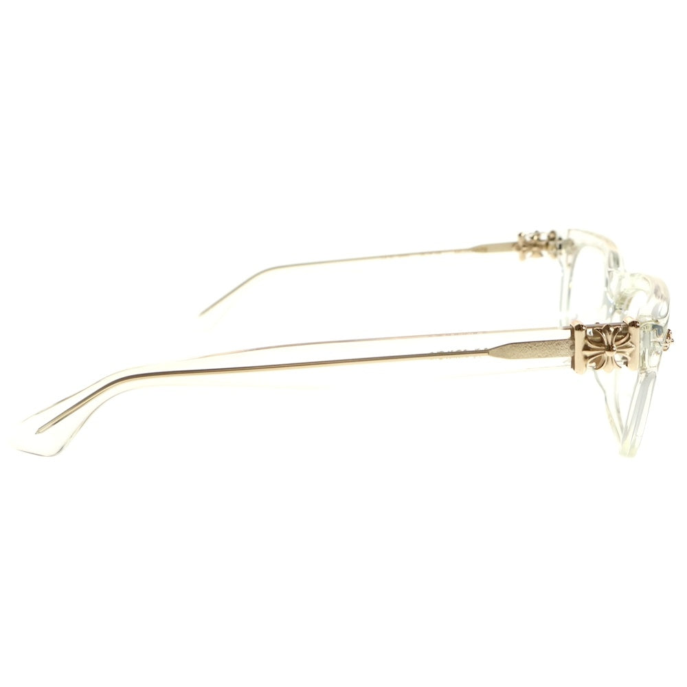 CHROME HEARTS(クロムハーツ) VAGILANTE CHプラステンプル クリアフレームサングラス 眼鏡 アイウェア ゴールド