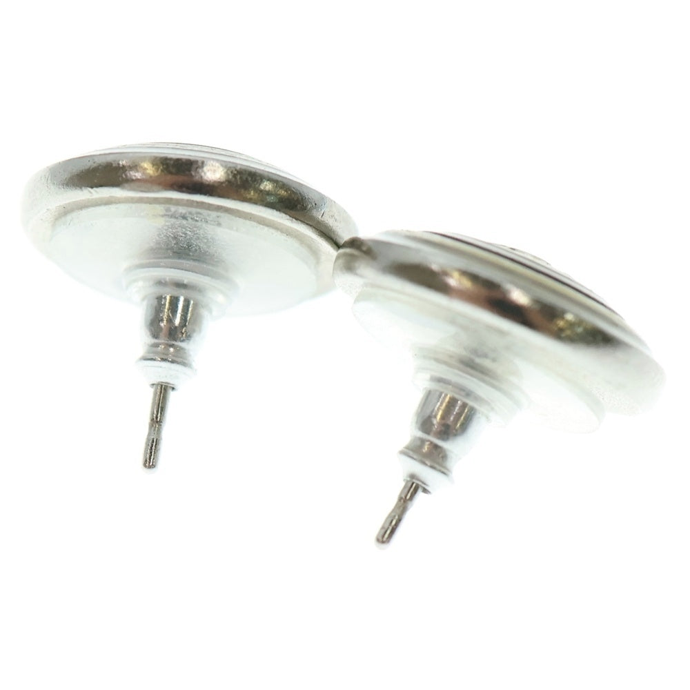 CHANEL(シャネル) ココマークラウンドピアス イヤーアクセサリー シルバー金具 ベージュ 07C