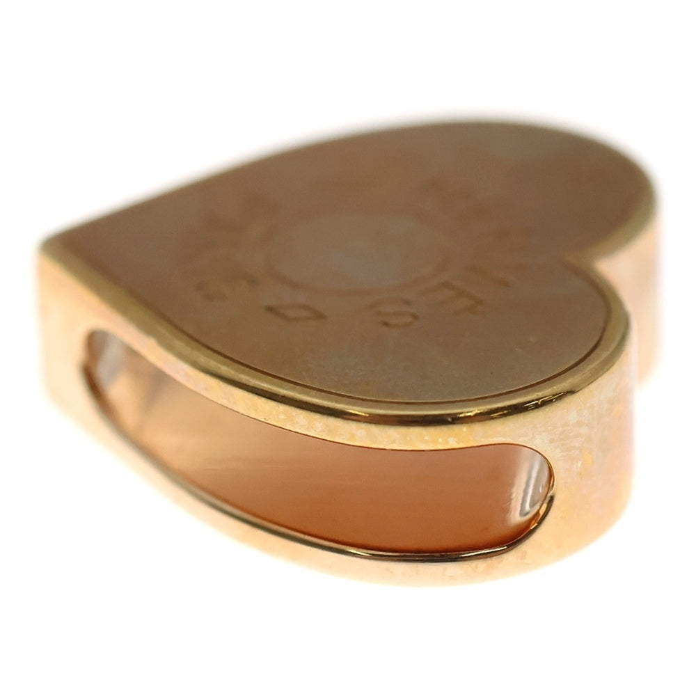 HERMES(エルメス) ミニクール ハートモチーフ ロゴ スカーフリング ツイリー ピンクゴールド