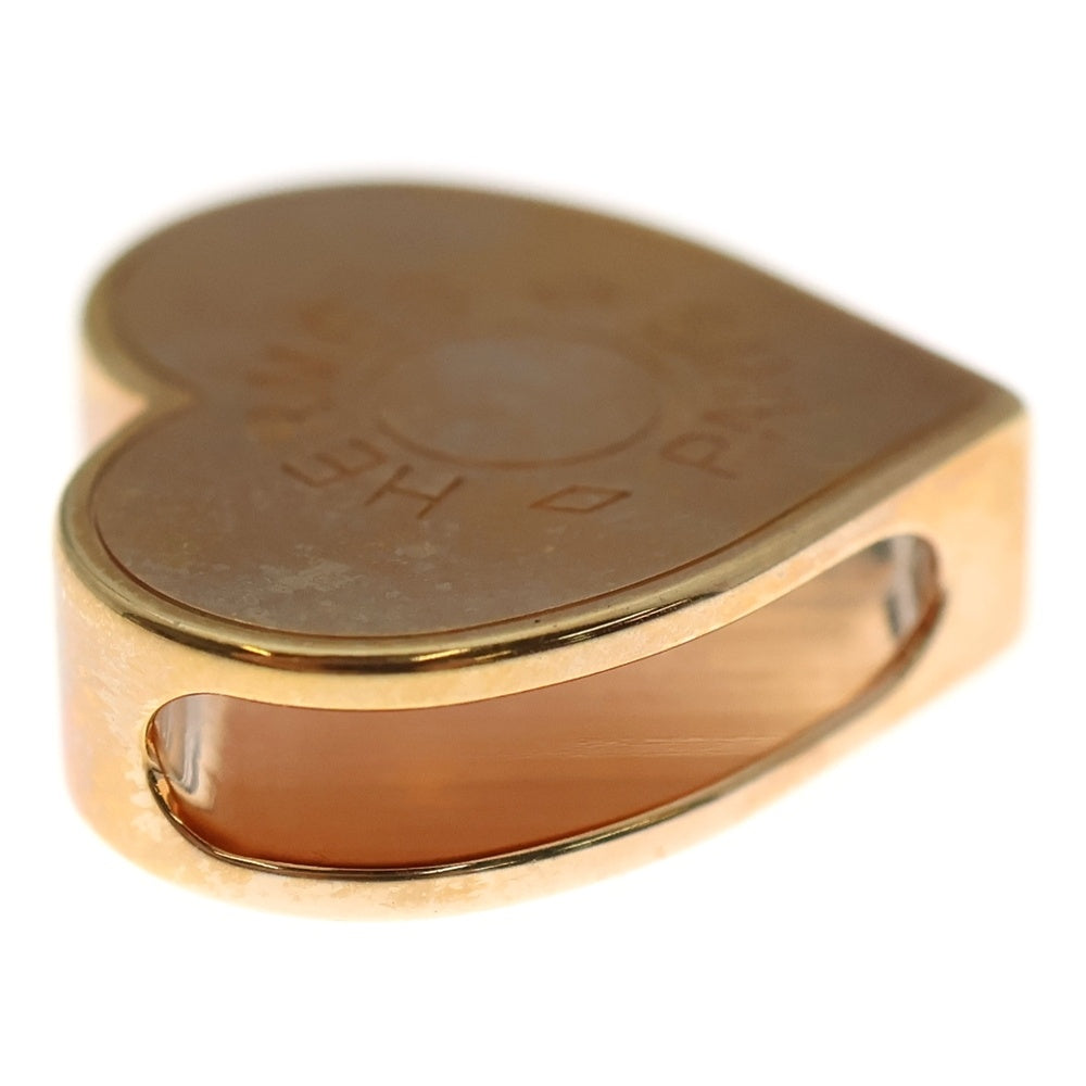 HERMES(エルメス) ミニクール ハートモチーフ ロゴ スカーフリング ツイリー ピンクゴールド