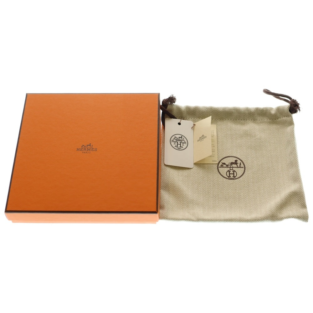 HERMES(エルメス) バンドリエール サングル ショルダーストラップ ジグザグ ホワイト×ブラウン スイフト×キャンバス シルバー金具