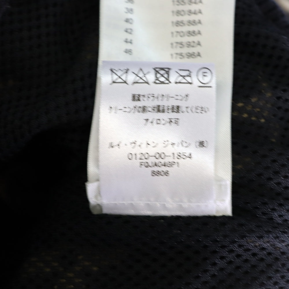 LOUIS VUITTON(ルイヴィトン) 24SS モノグラム総柄 テディ ノースリーブ ボア フーデッド ジップアップ ジャケット ベスト ブラウン RW241W GP1 FQJA04