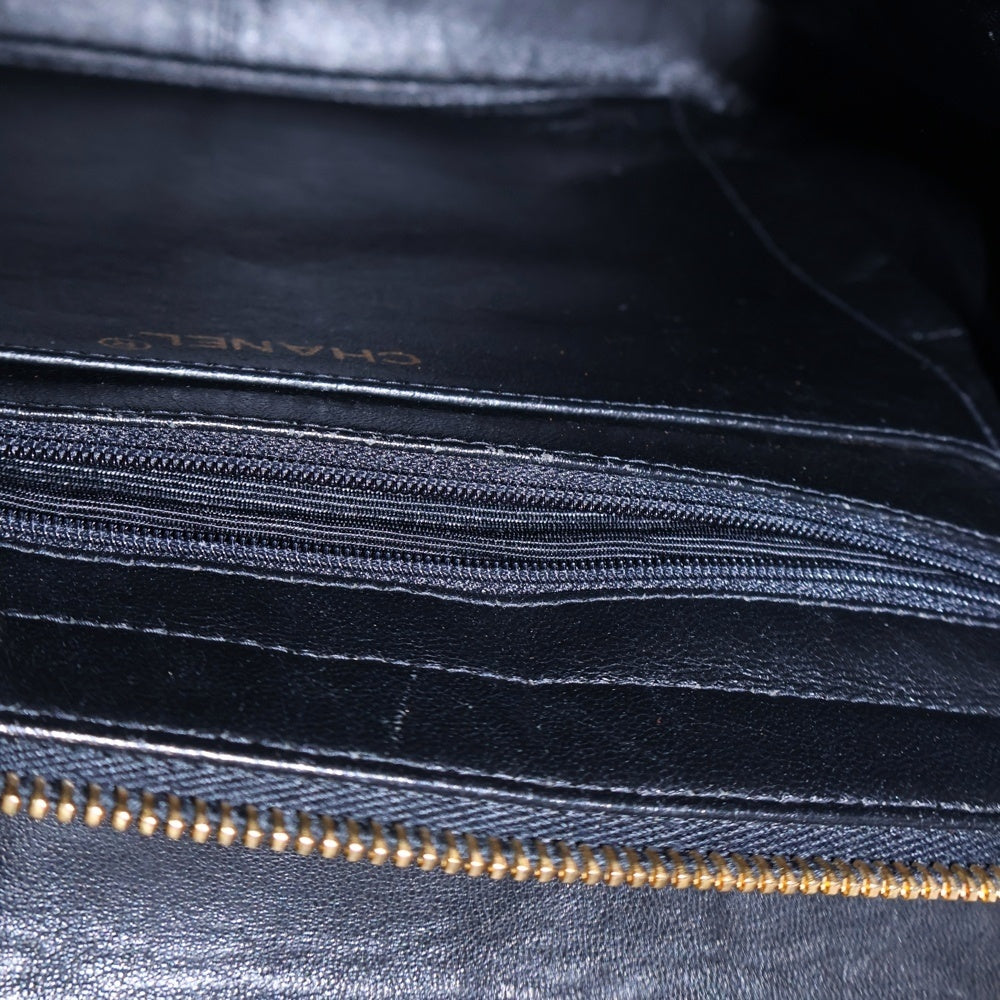 CHANEL(シャネル) マトラッセ ココマーク リュックサック バックパック ブラック ラムスキン ゴールド金具