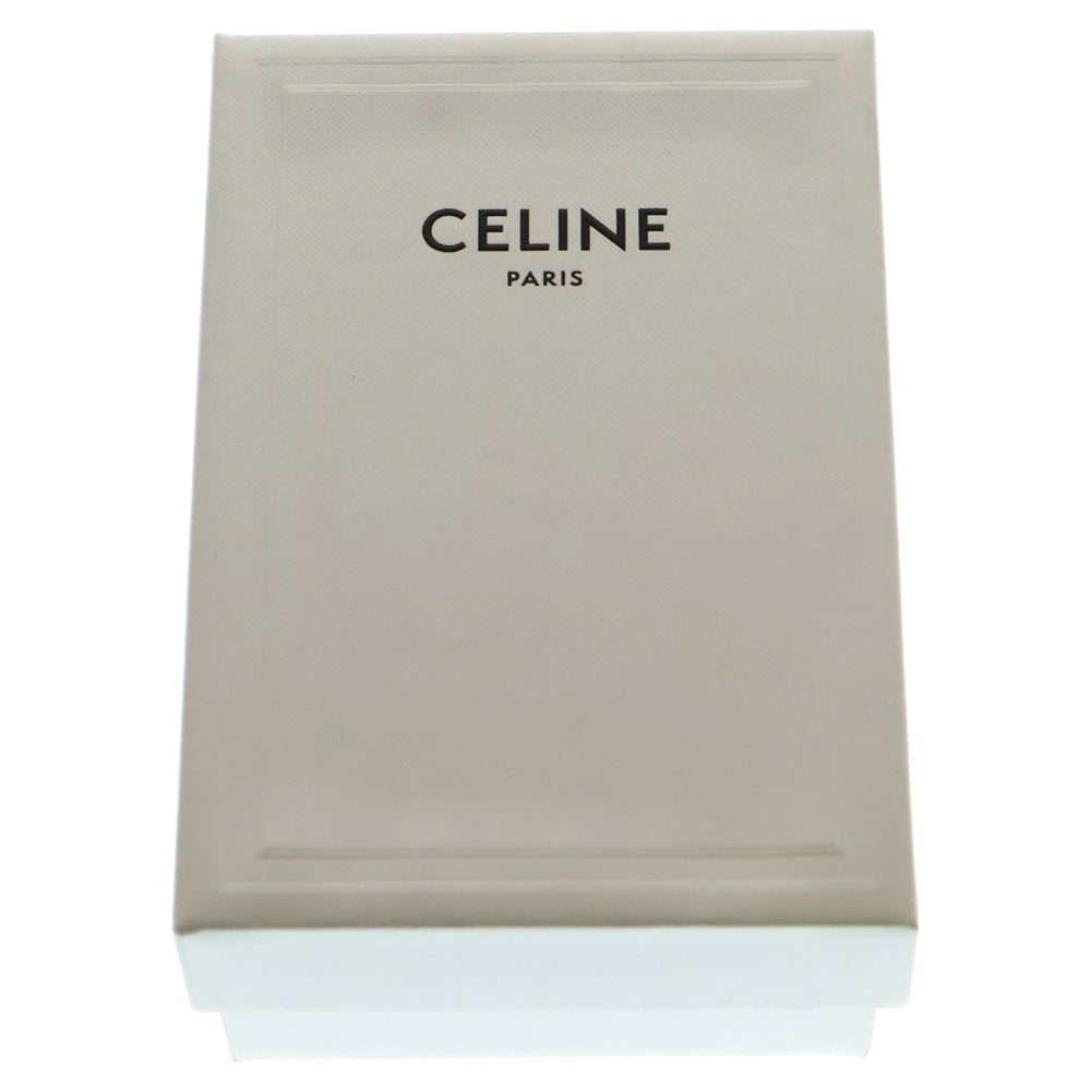 CELINE(セリーヌ) トリオンフ コンパクトウォレット 三つ折り財布 コインケース ブラック レザー ゴールド金具