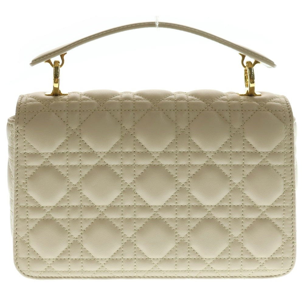 DIOR(ディオール) Jolie ジョリー トップハンドルバッグ ショルダーバッグ スモール カナージュ ベージュ カーフレザー