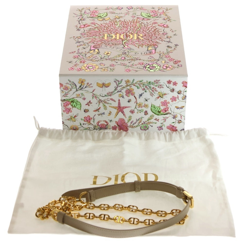 DIOR(ディオール) Jolie ジョリー トップハンドルバッグ ショルダーバッグ スモール カナージュ ベージュ カーフレザー