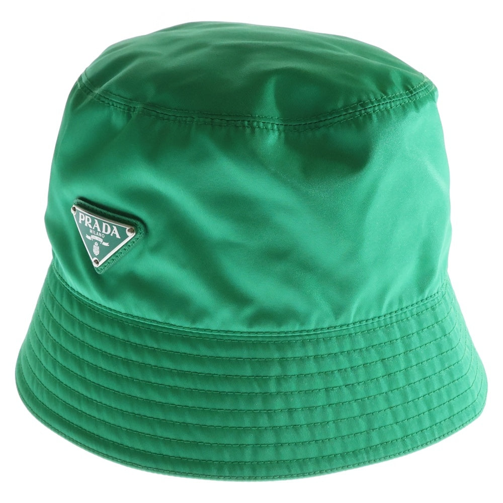 PRADA(プラダ) バケットハット グリーン Re-Nylon 帽子 1HC137