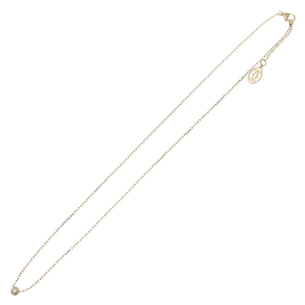 Cartier(カルティエ) ダムールSM 1Pダイヤネックレス ペンダント チェーン ピンクゴールド Au750