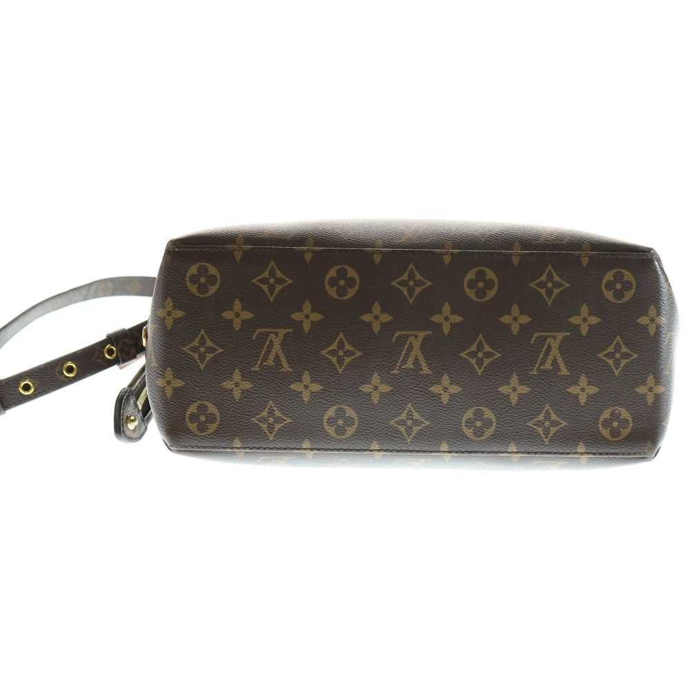 LOUIS VUITTON(ルイヴィトン) モノグラム プティ・パレPM 2WAYバッグ ハンドバッグ ショルダーバッグ ブラウン ゴールド金具 レザー×PVC M45900