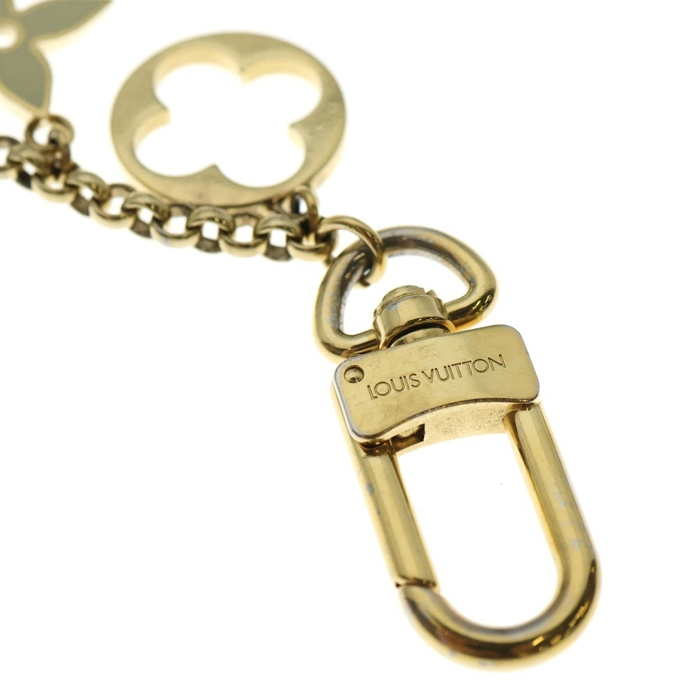 LOUIS VUITTON(ルイヴィトン) フルール・ドゥ・モノグラム バッグチャーム キーリング キーホルダー GP ゴールド金具 M65111