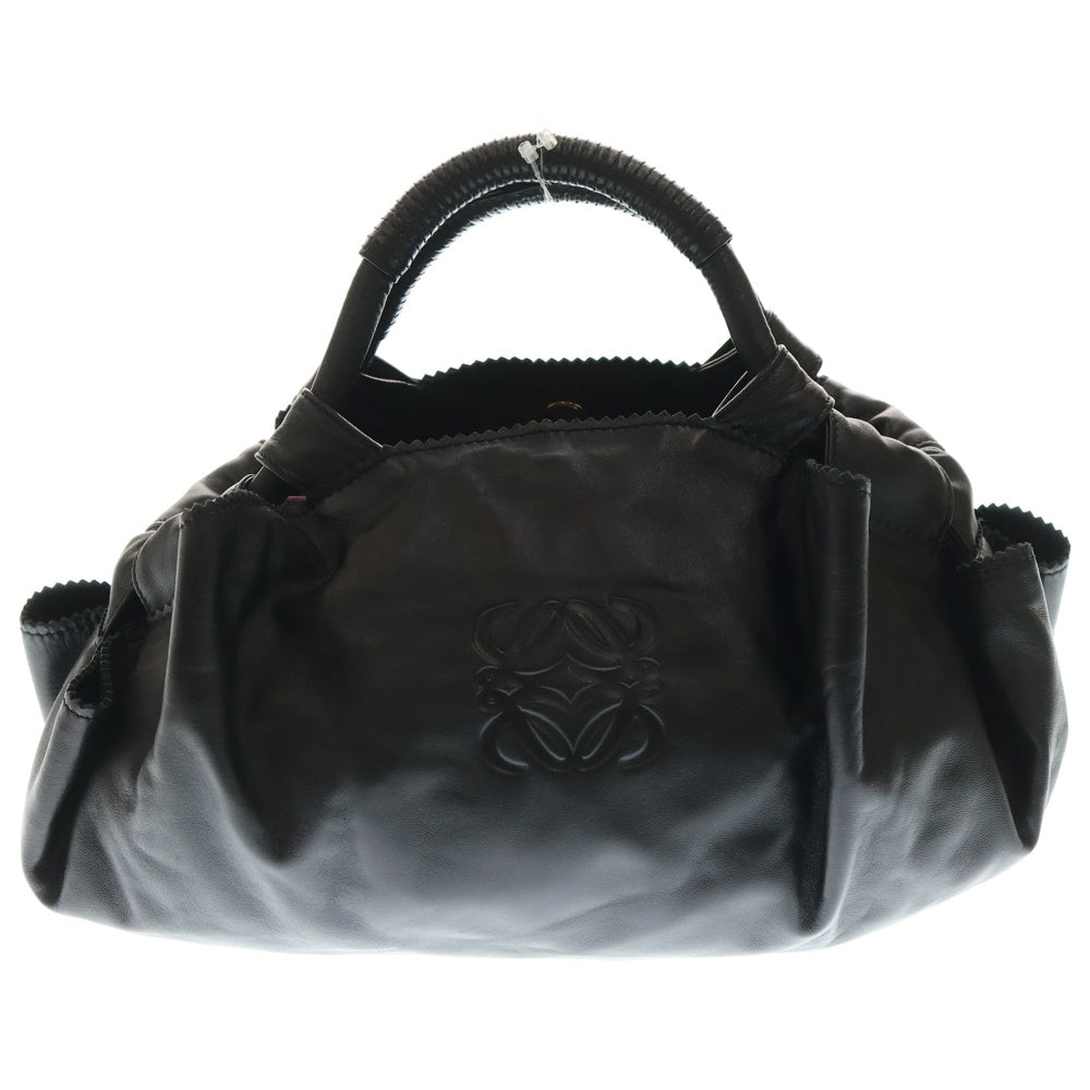 LOEWE(ロエベ) アナグラム ナッパアイレ ハンドバッグ ミニバッグ ブラック ナッパレザー