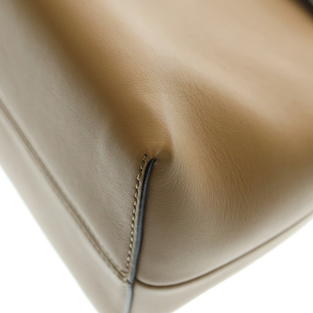 FENDI(フェンディ) バイザウェイ ミディアム 2WAYバッグ ハンドバッグ ショルダーバッグ ベージュ×ネイビー×イエロー レザー シルバー金具 8BL124