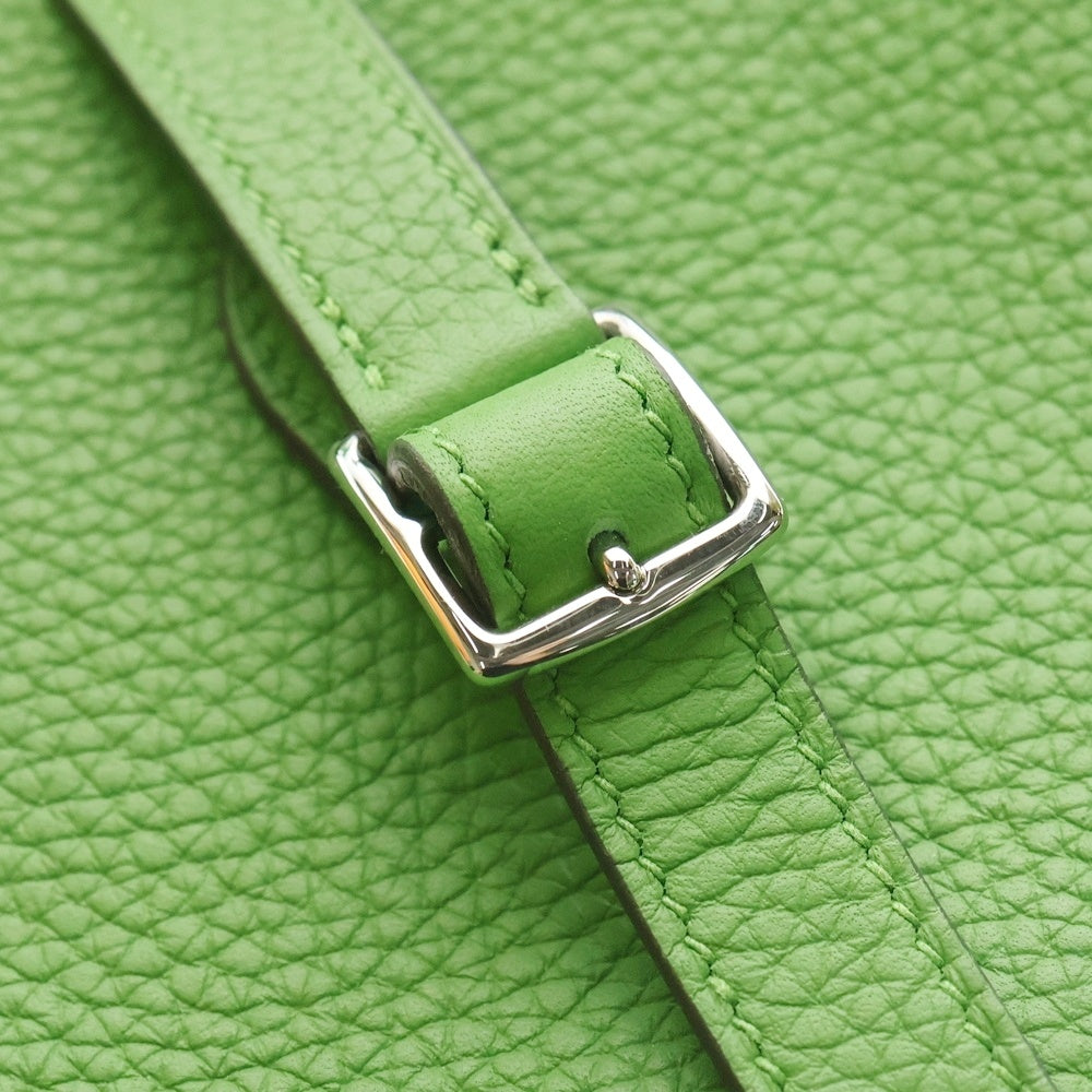 HERMES(エルメス) アルザン25 トリヨンクレマンス ヴェールユッカ レザー 2WAY ハンド ショルダーバッグ シルバー金具 グリーン B刻印 レディース