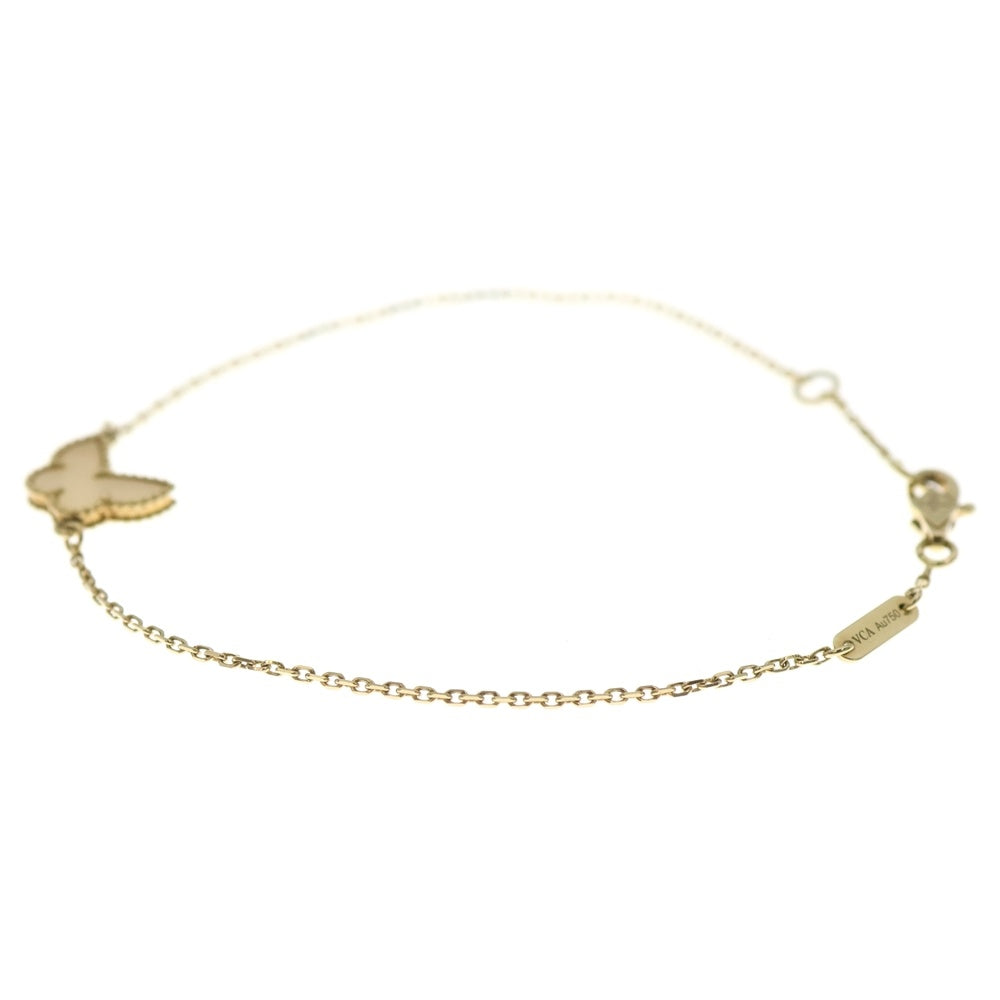 Van Cleef & Arpels(ヴァンクリーフアンドアーペル) スウィート アルハンブラ パピヨン マザーオブパール ブレスレット Au750 K18 YG イエローゴールド VCARF69000