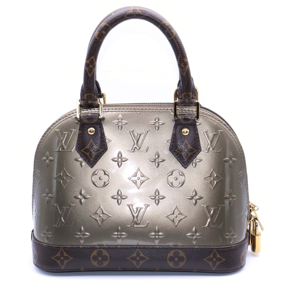 LOUIS VUITTON(ルイヴィトン) モノグラム ヴェルニ×エピ アルマBB ハンドバッグ ミニバッグ ブラウン×ゴールド ゴールド金具 M44862