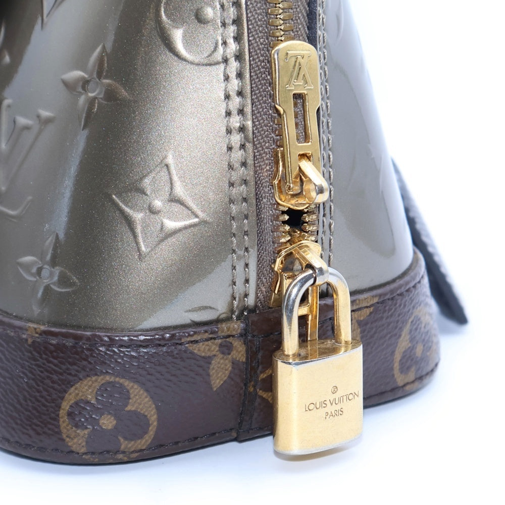 LOUIS VUITTON(ルイヴィトン) モノグラム ヴェルニ×エピ アルマBB ハンドバッグ ミニバッグ ブラウン×ゴールド ゴールド金具 M44862