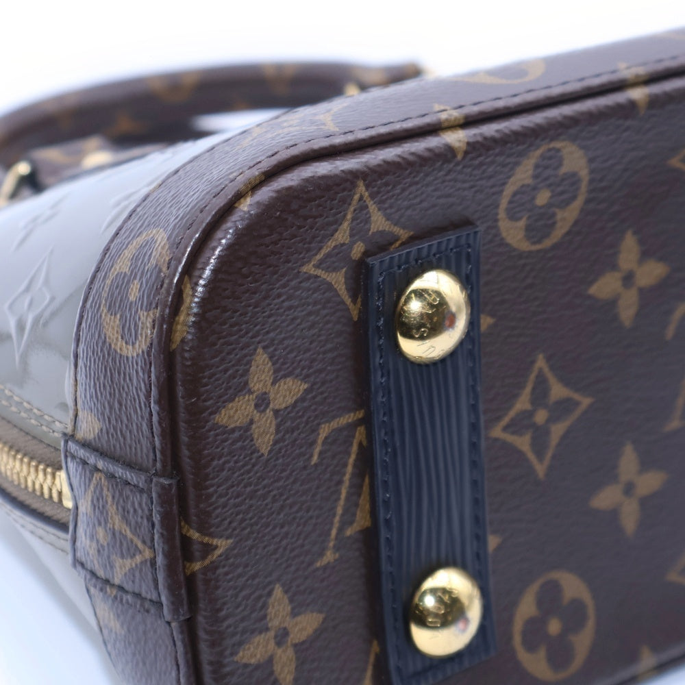 LOUIS VUITTON(ルイヴィトン) モノグラム ヴェルニ×エピ アルマBB ハンドバッグ ミニバッグ ブラウン×ゴールド ゴールド金具 M44862