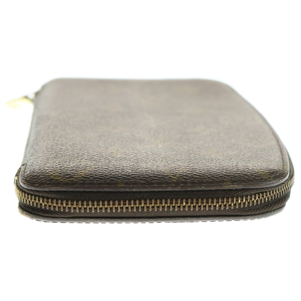 LOUIS VUITTON(ルイヴィトン) モノグラム アジェンダ・ジェオッド カードケース ラウンドジップウォレット 財布 ブラウン PVCレザー M62950 ゴールド金具